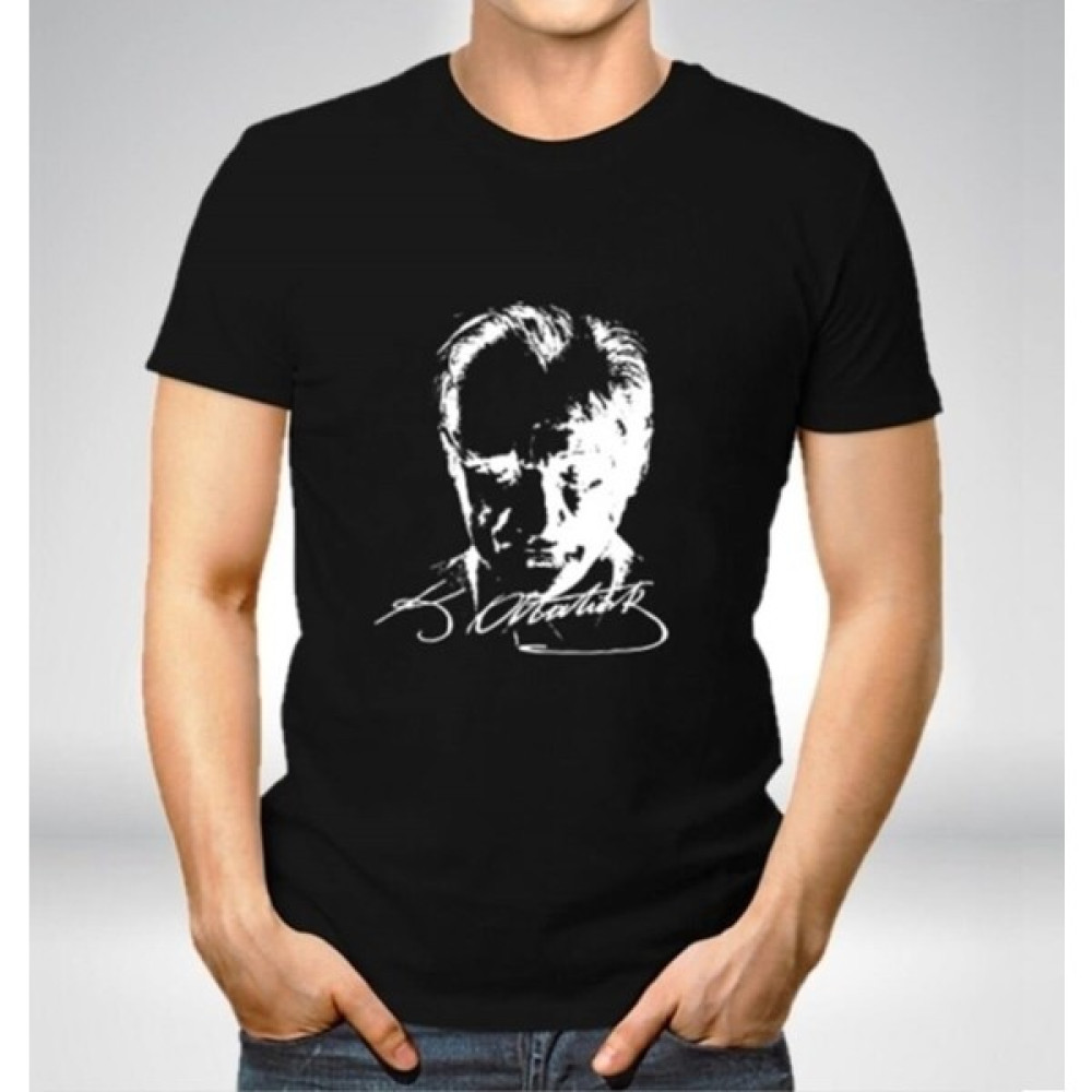 Siyah Atatürk Tişört Yetişkin Atatürk Baskılı T-Shirt T-Shirt & Sweatshirt (Outdoor) Fiyatı