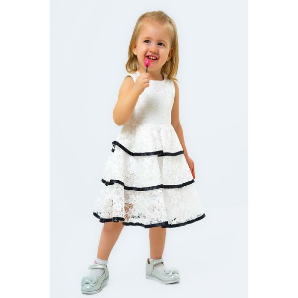 Siyah Kot Ceketli Dantel Elbise - Miss Armina Kids - Elbise - Pudra - 3 Yaş - CS2023000006-2686 Kız Çocuk Elbise Fiyatı