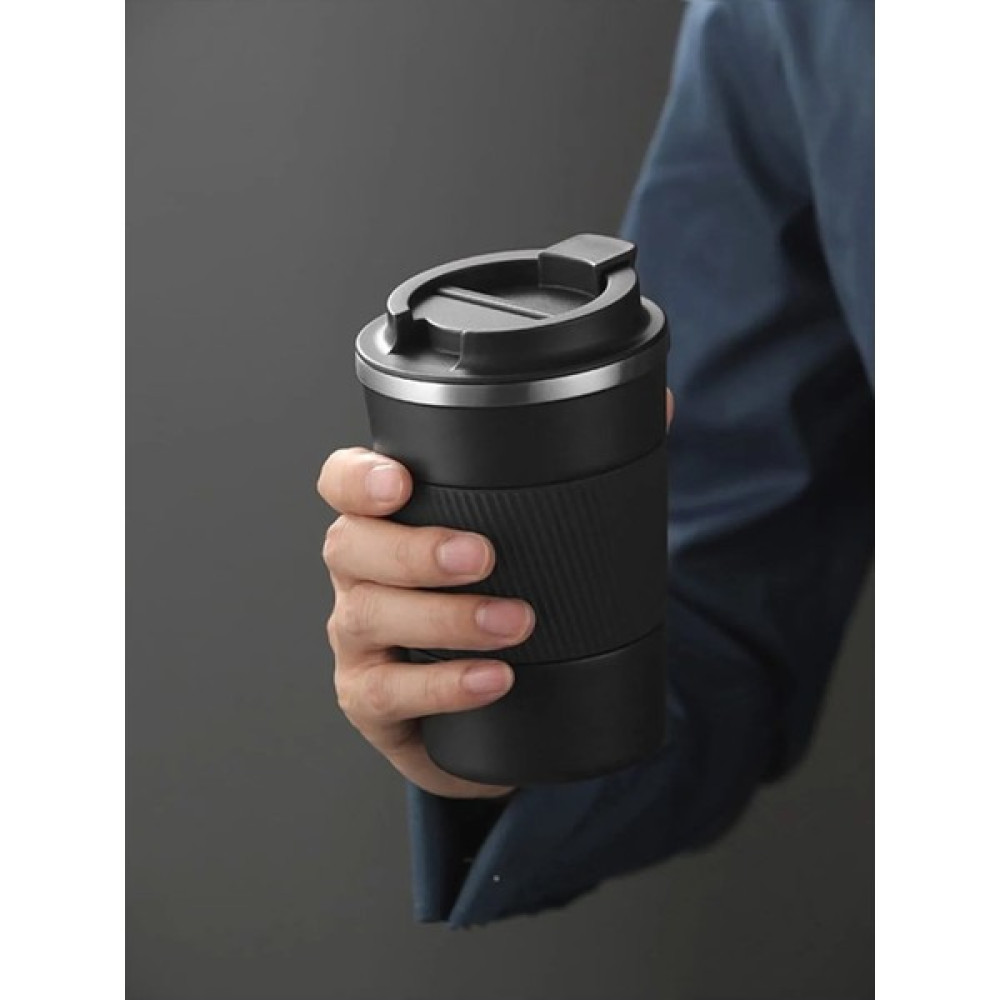 Siyah Paslanmaz 304 Çelik Termos 500 ml Kaydırmaz Taban Thermos Bardak Mug Kamp Mutfağı Fiyatı