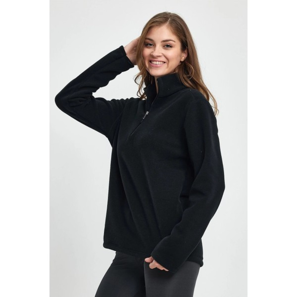 Siyah Polar Yumuşak Dokulu Tüylenme Yapmayan Yarım Fermuarlı Polar Ayakkabı (Outdoor) Fiyatı