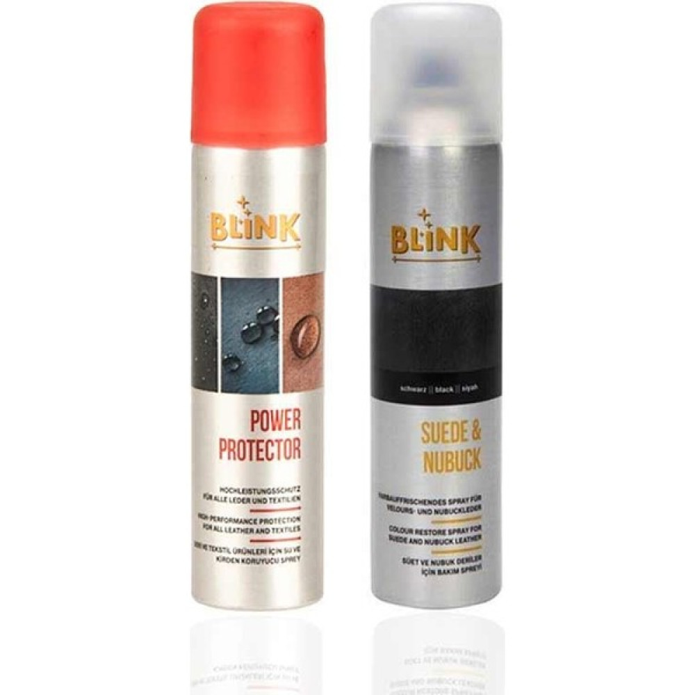 Siyah Süet Nubuk Sprey 250 ml + Blink Su Itici Sprey Power Protector 250 ml Ayakkabılar ve Çantalar Fiyatı