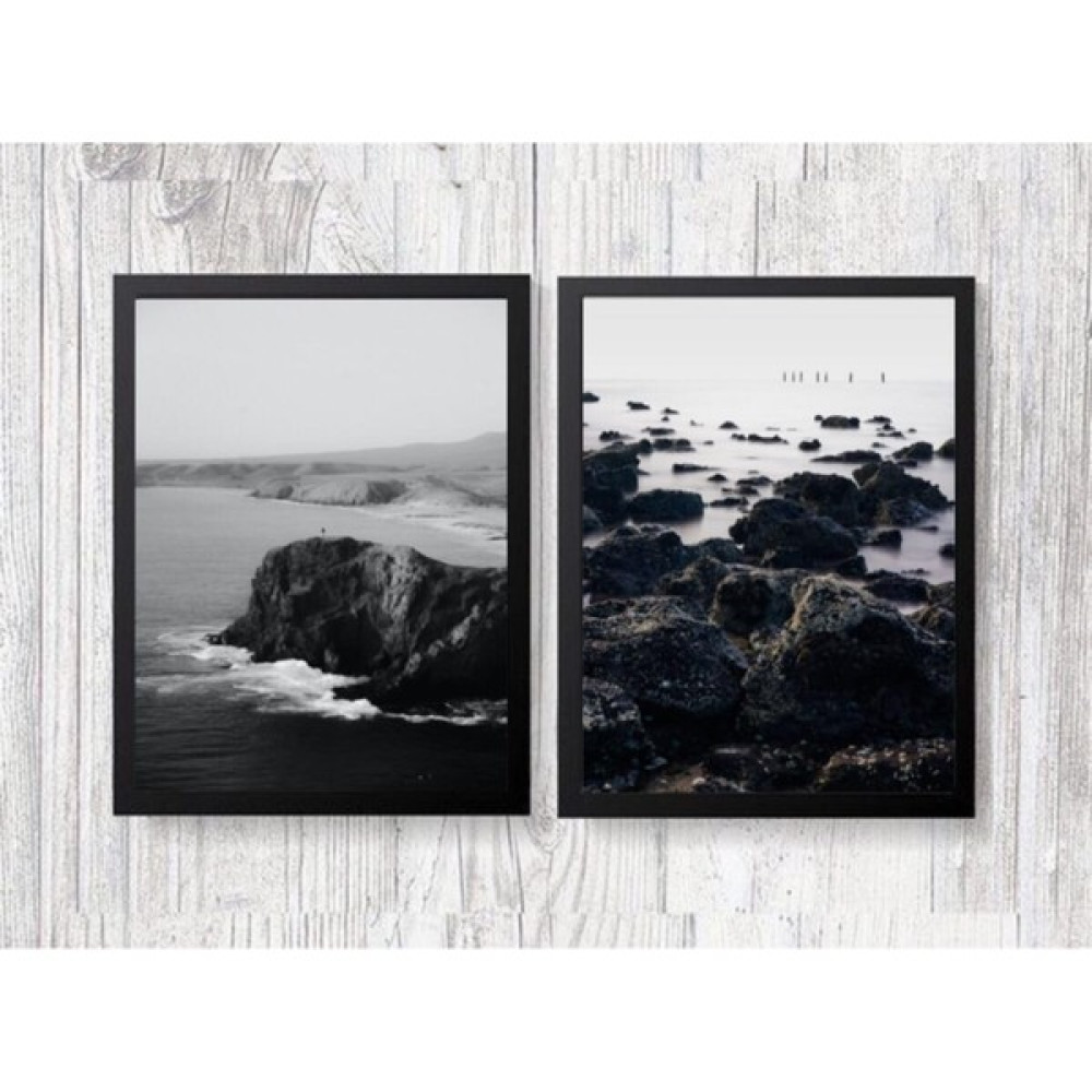 Siyah Tasarım Çerçeve Seti 2'Li 30 x 40 Resim & Fotoğraf Çerçevesi Fiyatı