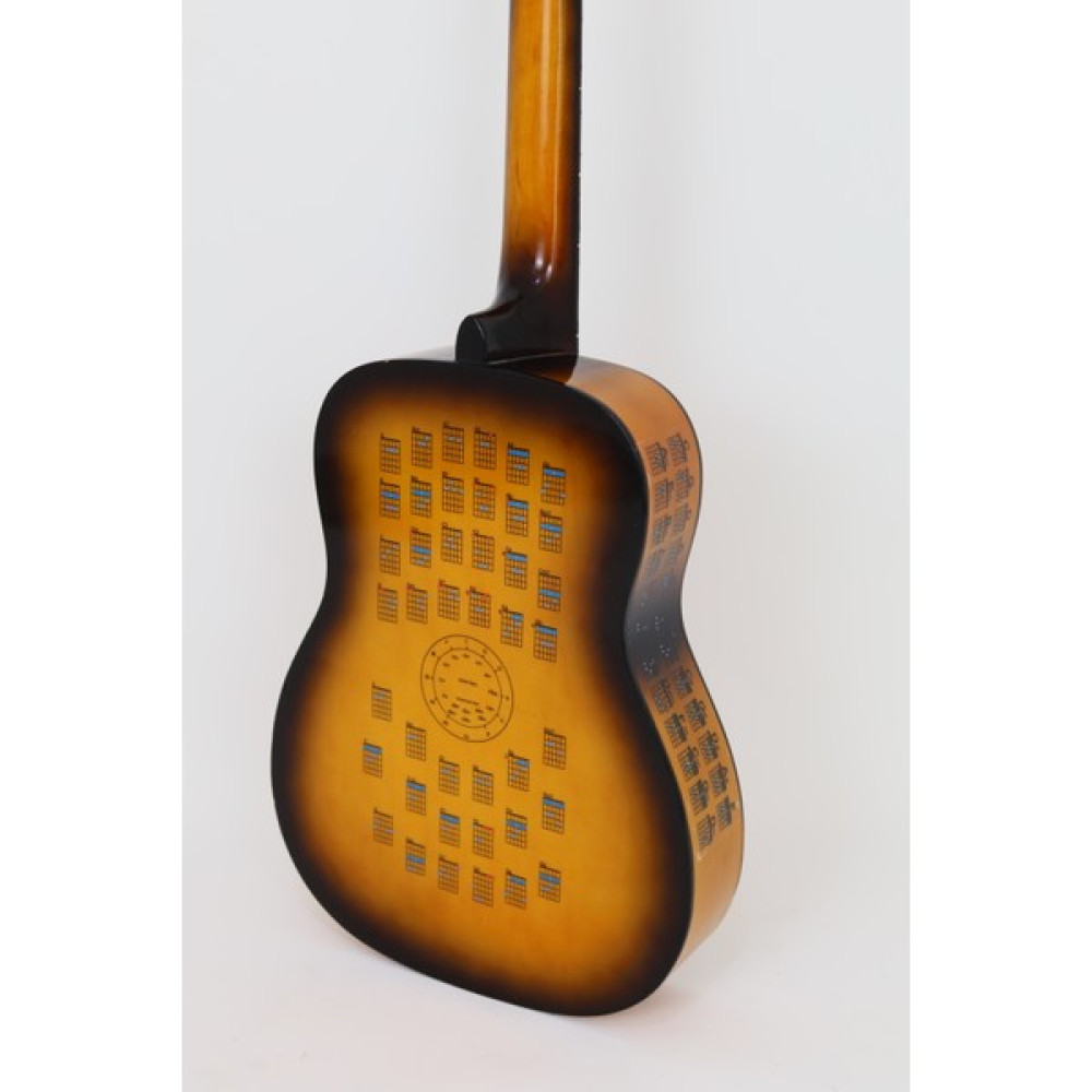 Siyah ve Beyaz Gitar Akor Cetveli Tablosu Stickerı Etiketi (2-4) (3-4) (4-4) Boy Gitarlara Uyumlu - Black - açıkrenk gitarlar için Klasik Gitarlar Fiyatı