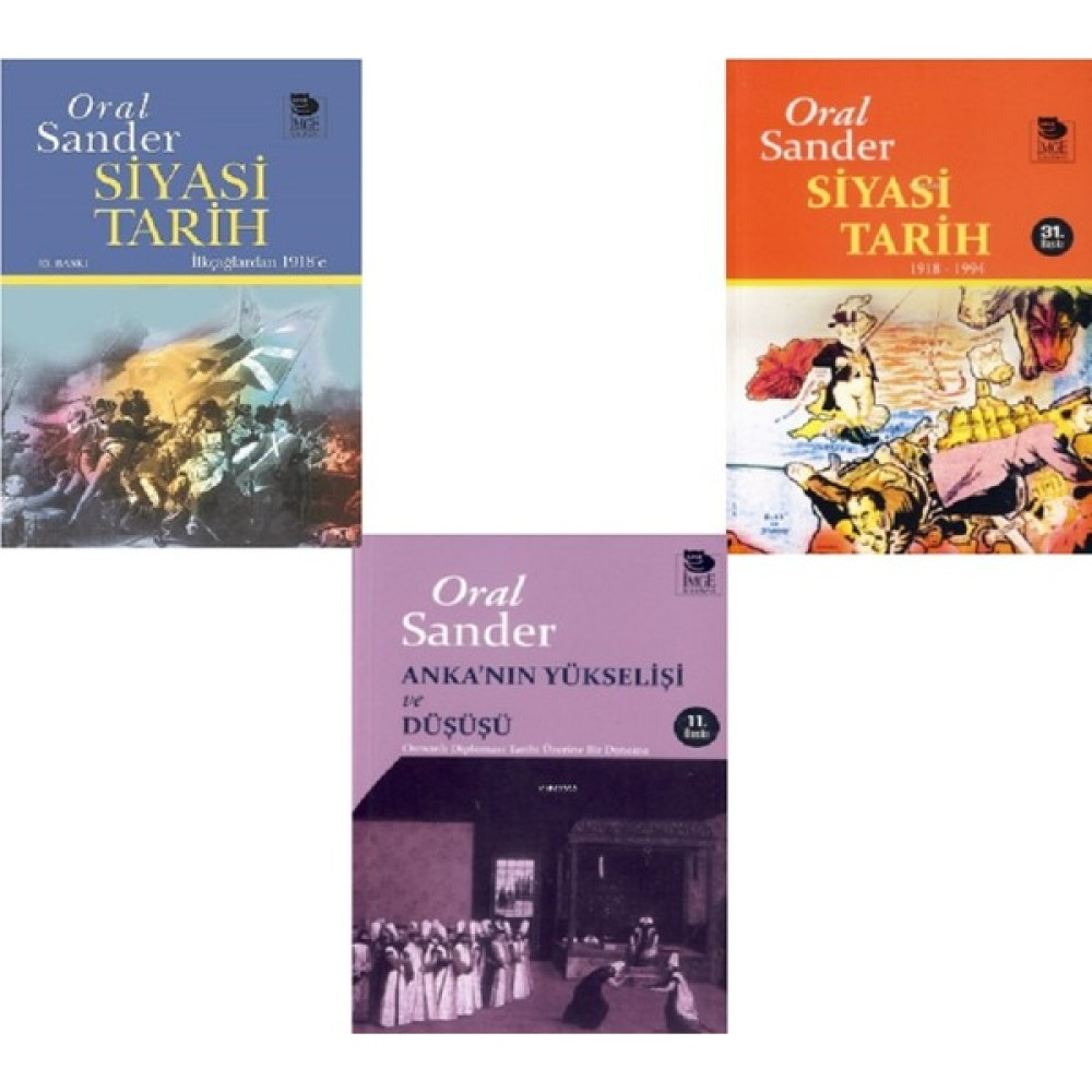 Siyasi Tarih 1 - 2 / Anka'nın Yükseleşi ve Düşüşü - 3 Kitap Set - Oral Sander Türk Tarihi Fiyatı