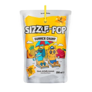 Sizzle-Pop Summer Champ Şeftali Elma Ananas 200 Ml Limonata ve Meyve suyu Fiyatı