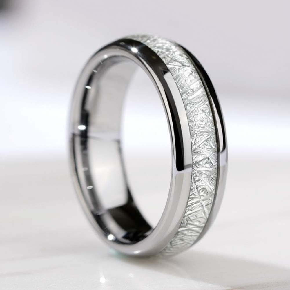 SJ Moda Titanyum Çelik Yüzük 6mm Çelik Renkli Ipek (Yurt Dışından) - Gümüş - 12 Yüzükler Fiyatı