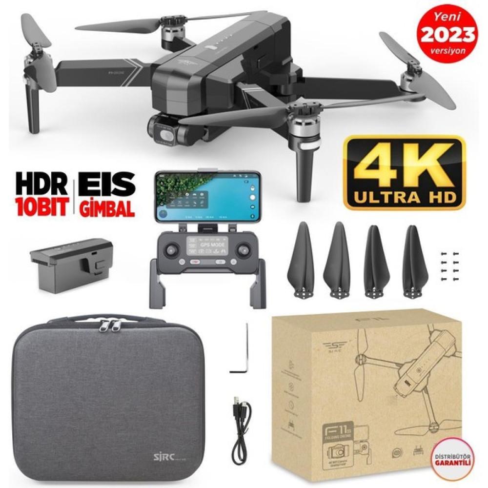 Sjrc F11 Pro 4K Kameralı Drone Seti - 1.5 Km Menzil - 26 Dakika Uçuş Süresi + Çanta + Eıs Stabilizasyon Drone Fiyatı