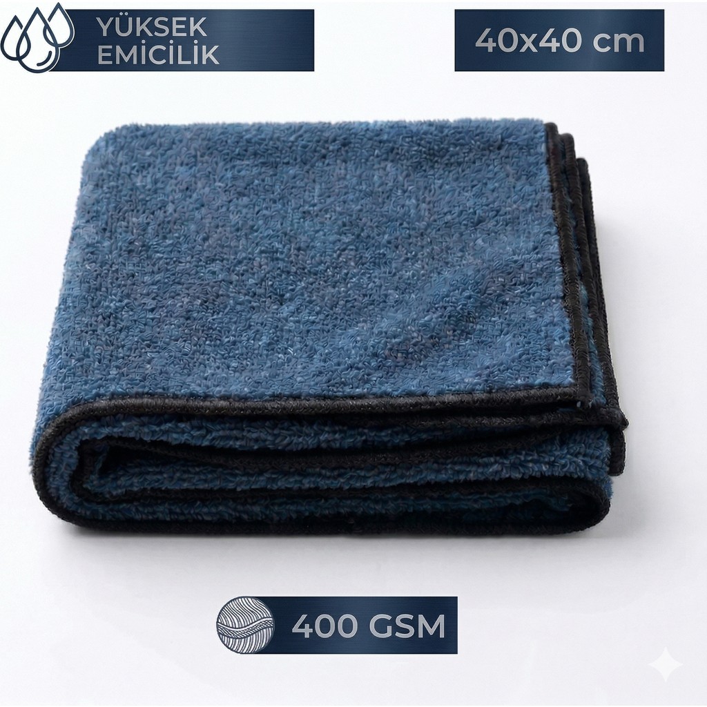 SK Life Kalın Mikrofiber Oto Kurulama Bezi 40 x 40 cm - Gri Diğer Fiyatı