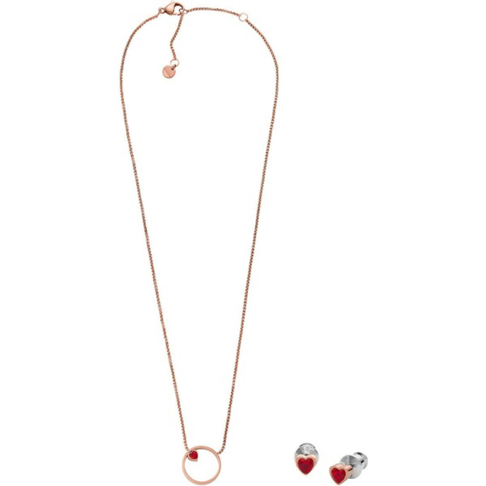 Skagen SKJB1007-791 Kalpli Kadın Kolye ve Küpe Seti - Rose Kolyeler Fiyatı