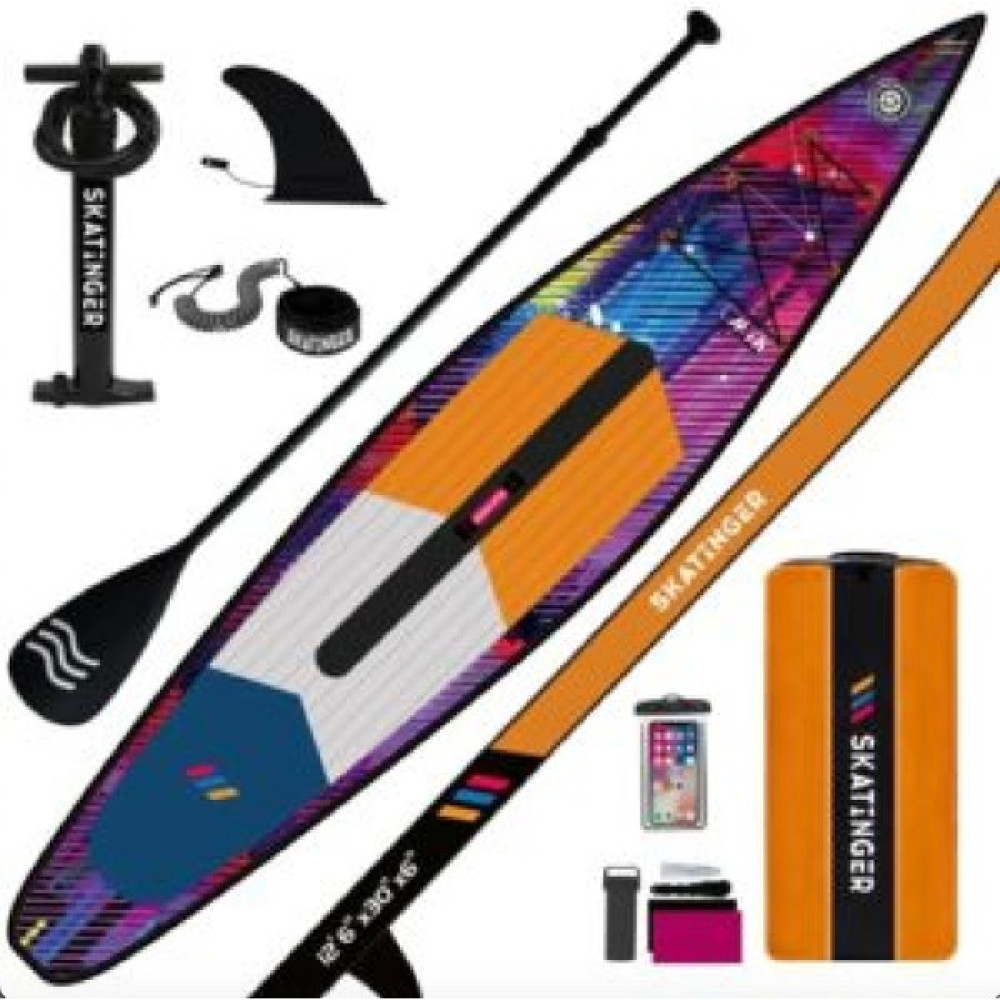 Skatinger Cmyk Yarış Paddle Board Racing Sup Board 380 cm x 76 x 15 Race Şişme Sörf Tahtası Hız Amaçlı Yarış Board Dalış Malzemeleri Fiyatı