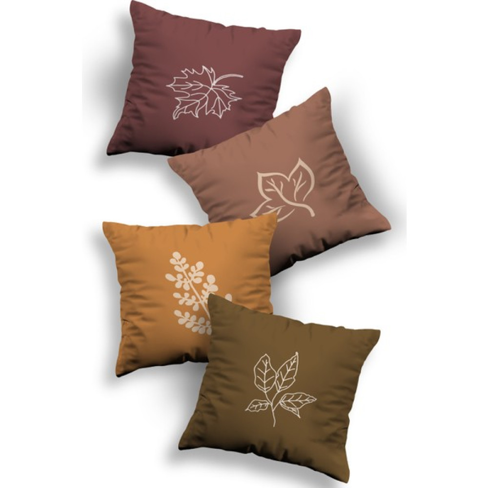 Skhome Özel Tasarım Premium Dekoratif 4lü Kırlent Kılıfı - 43 x 43 cm - Turuncu - Renkli Kırlent / Mobilya Yastığı Fiyatı