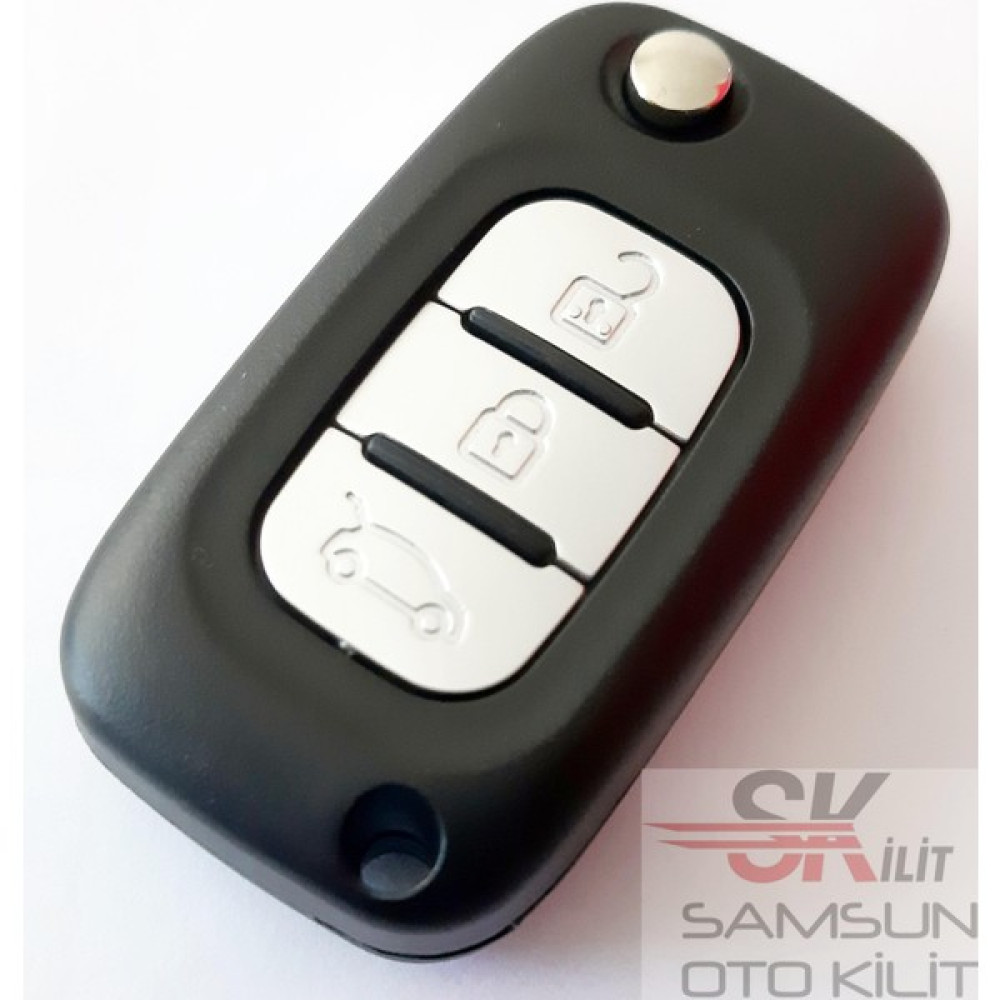 Skilit Samsun Oto Kilit Renault Megane 3 Fluence Anahtar Kabı Kumanda Kabı Metal Logolu Anahtarlık Fiyatı