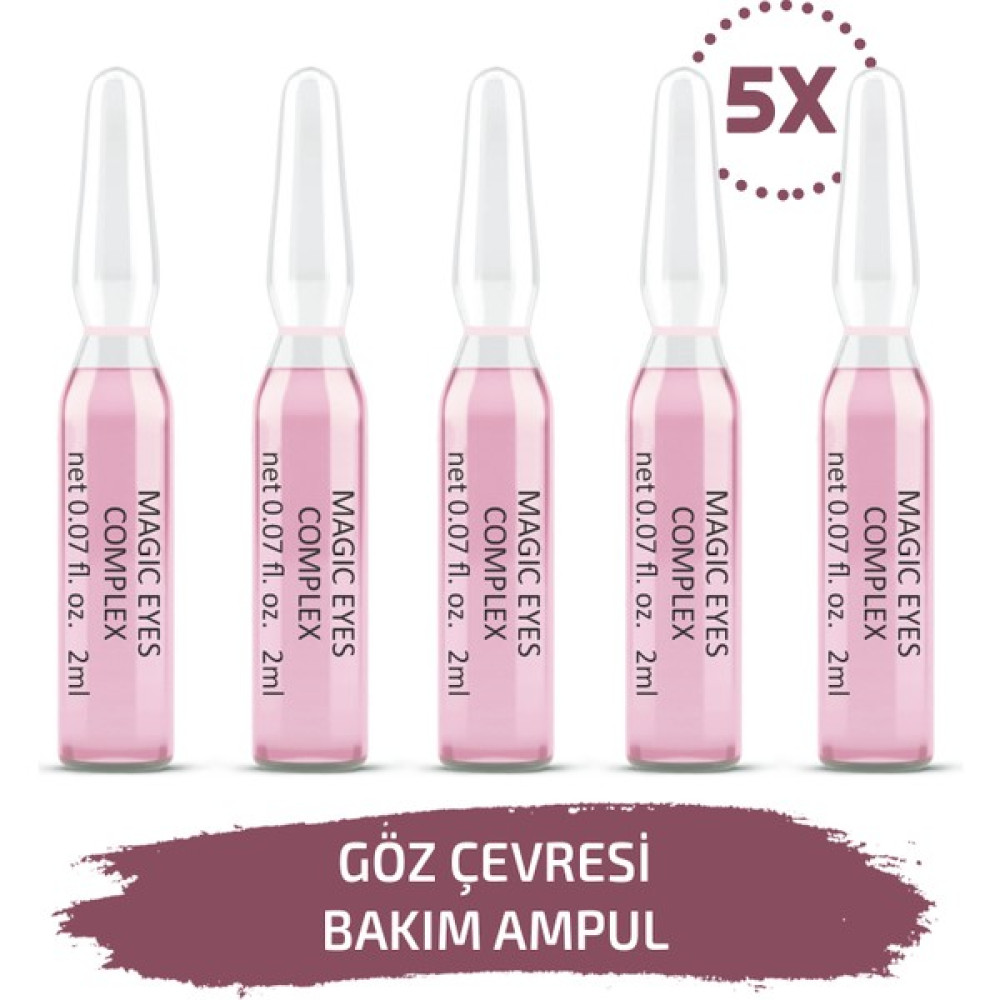 Skin Accents Göz Çevresi Bakım Ampul 5 Adet Magic Eyes Complex Cilt Serumu Dermaroller Dermapen Serum Göz Kremi Fiyatı