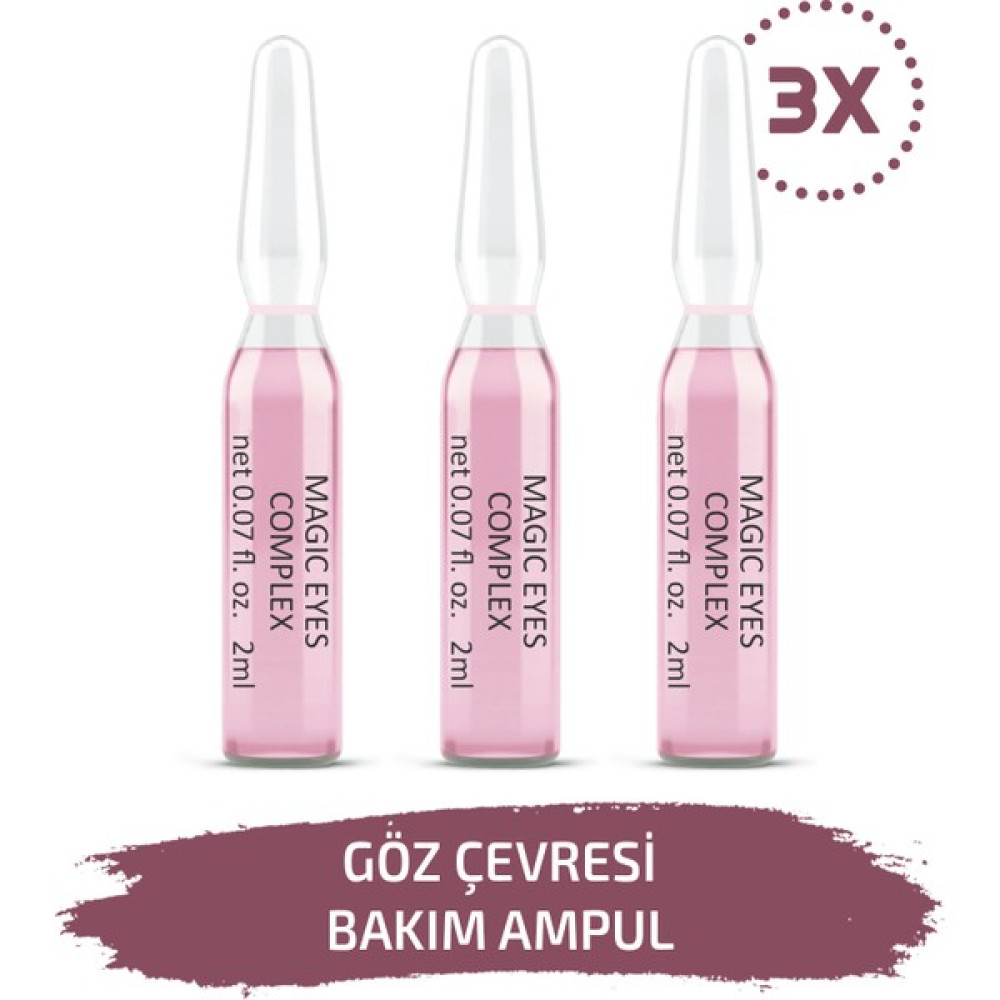 Skin Accents Göz Çevresi Bakım Ampul Magic Eyes Complex Cilt Serumu 3 Adet Dermaroller Dermapen Serum Göz Kremi Fiyatı