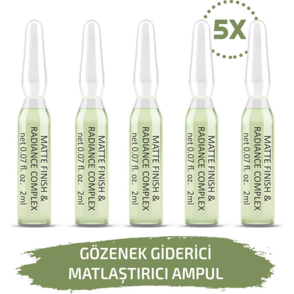 Skin Accents Gözenek Giderici Matlaştırıcı Ampul 5 Adet Matte Finish & Radiance Cilt Serumu Dermaroller Dermapen Serum Anti-Aging / Yaşlanma Karşıtı Fiyatı