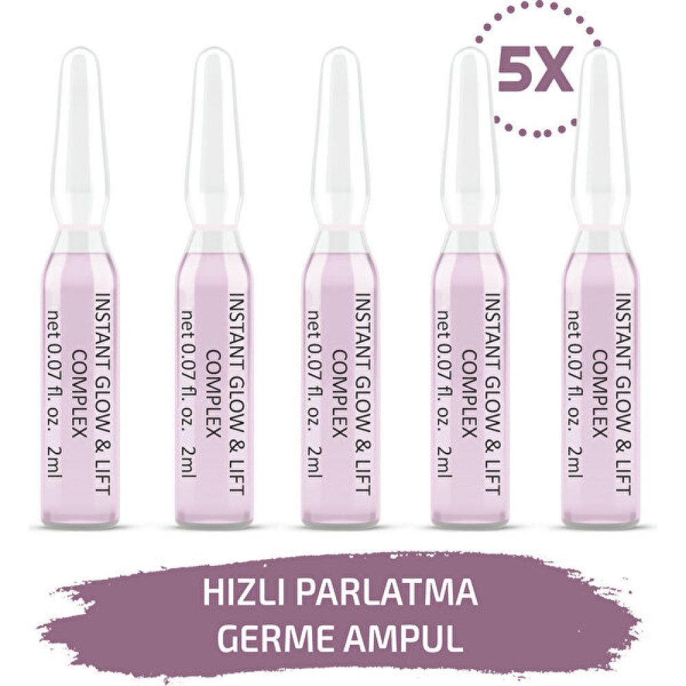 Skin Accents Hızlı Parlatma Ve Germe Ampul 5 Adet Instant Glow & Lift Complex Cilt Serumu Dermaroller Dermapen Serum Anti-Aging / Yaşlanma Karşıtı Fiyatı