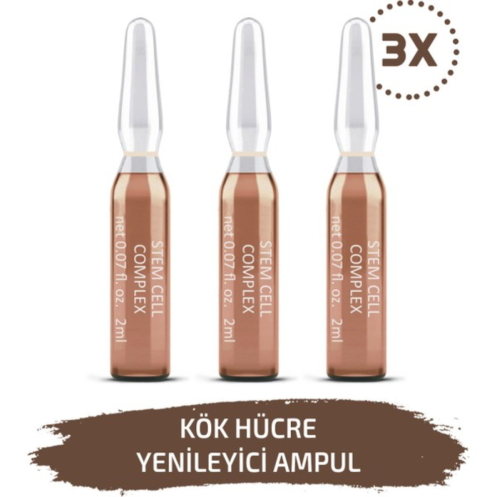 Skin Accents Kök Ampul Stem Cell Complex Cilt Serumu 3 Adet Dermaroller Dermapen Serum Anti-Aging / Yaşlanma Karşıtı Fiyatı