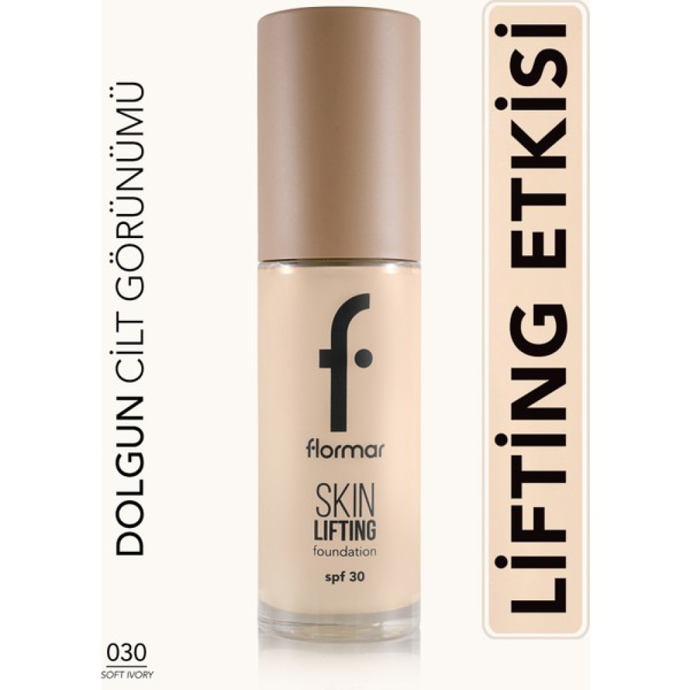 Skin Lifting Doğal Görünüm Veren Sıkılaştırıcı Etkili Fondöten (030 Soft Ivory) 8682536059572 Fondötenler Fiyatı