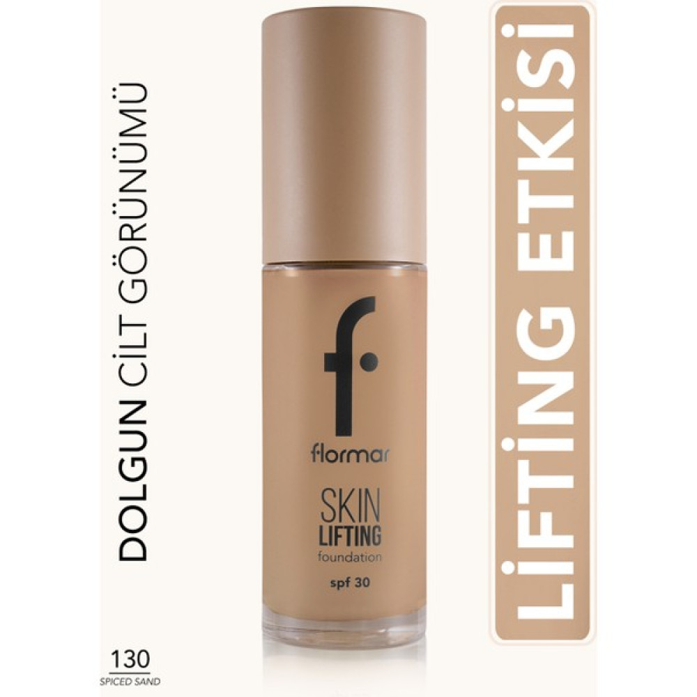 Skin Lifting Doğal Görünüm Veren Sıkılaştırıcı Etkili Fondöten (130 Spiced Sand) 8682536059770 Fondötenler Fiyatı