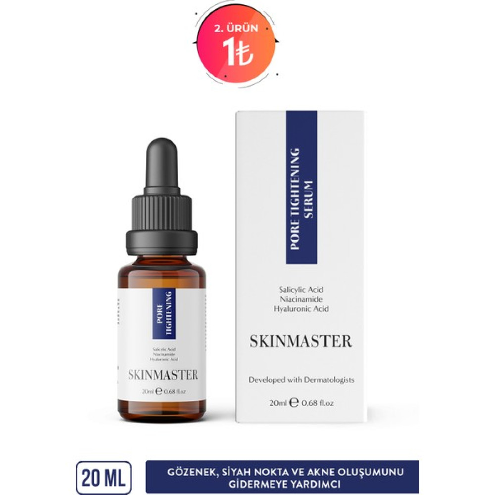 Skin Master Gözenek Sıkılaştırıcı Siyah Nokta ve Oluşumunu Bakım Serumu (Bha, B3, Ha) Akne ve Sivilce Bakımı Fiyatı