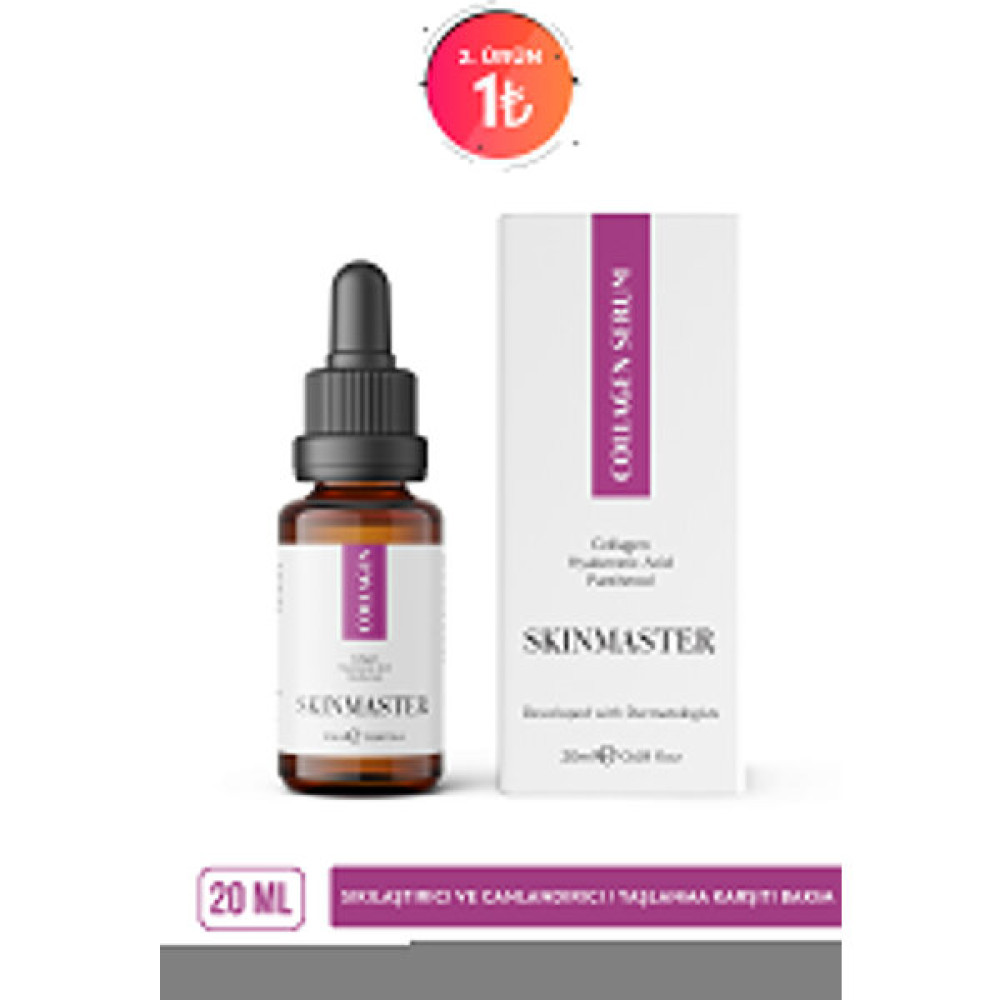 Skin Master Sıkılaştırıcı ve Canlandırıcı Serum 20 ml (Collagen, Panthenol, Ha) Anti-Aging / Yaşlanma Karşıtı Fiyatı