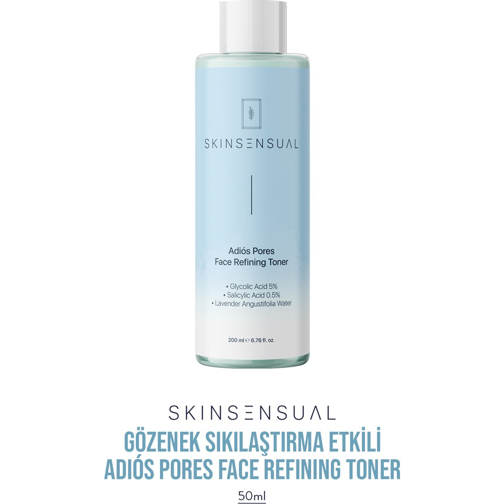 Skin Sensual 200 ml Adiôs Pores Sıkılaştırıcı Etkili Tonik Cilt Tipine Uygun Glikolik Asit 5% İçerir Diğer Fiyatı