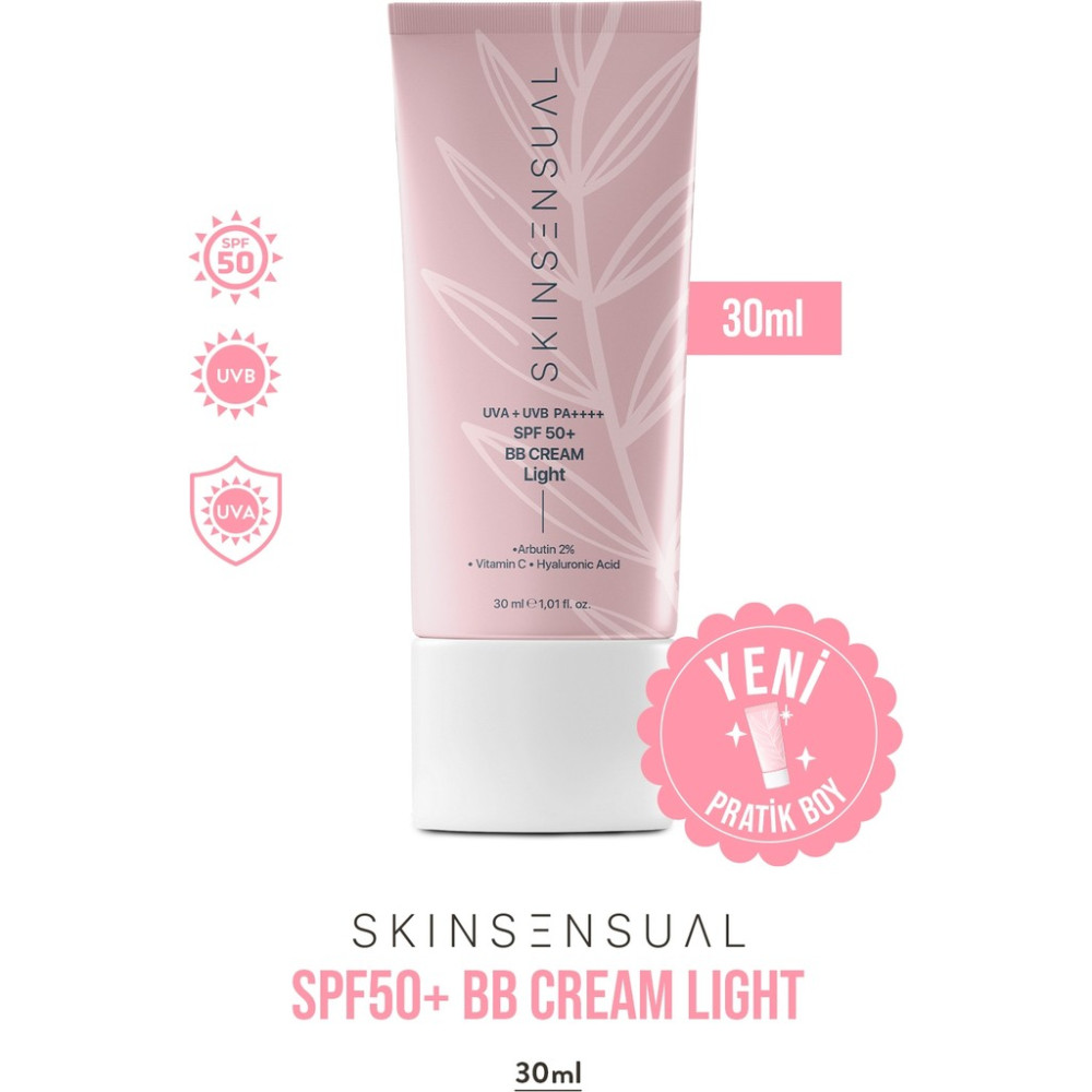 Skin Sensual Bb Krem Light 30ML SPF50 Pa++++ | Leke Karşıtı, Aydınlık Cilt Görünümü | Uva/uvb Koruma Diğer Fiyatı