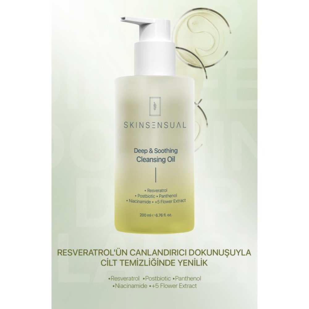 Skin Sensual Deep & Soothing Cleansing Oil | Resveratrol’ün Dokunuşuyla Cilt Temizliğinde Yenilik Cilt Temizleme ve Peeling Fiyatı