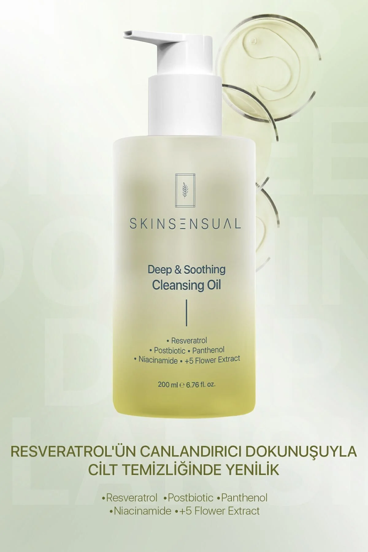 Skin Sensual Deep & Soothing Cleansing Oil | Resveratrol’ün Dokunuşuyla Cilt Temizliğinde Yenilik" Cilt Temizleme ve Peeling Fiyatı