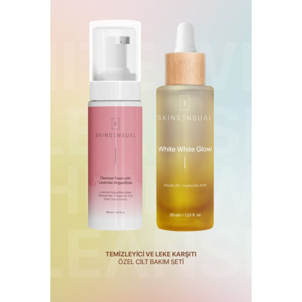 Skin Sensual Temizleyici ve Leke Karşıtı Özel Cilt Bakım Seti | 150 + 30ML Cilt ve Yüz Bakımı Fiyatı