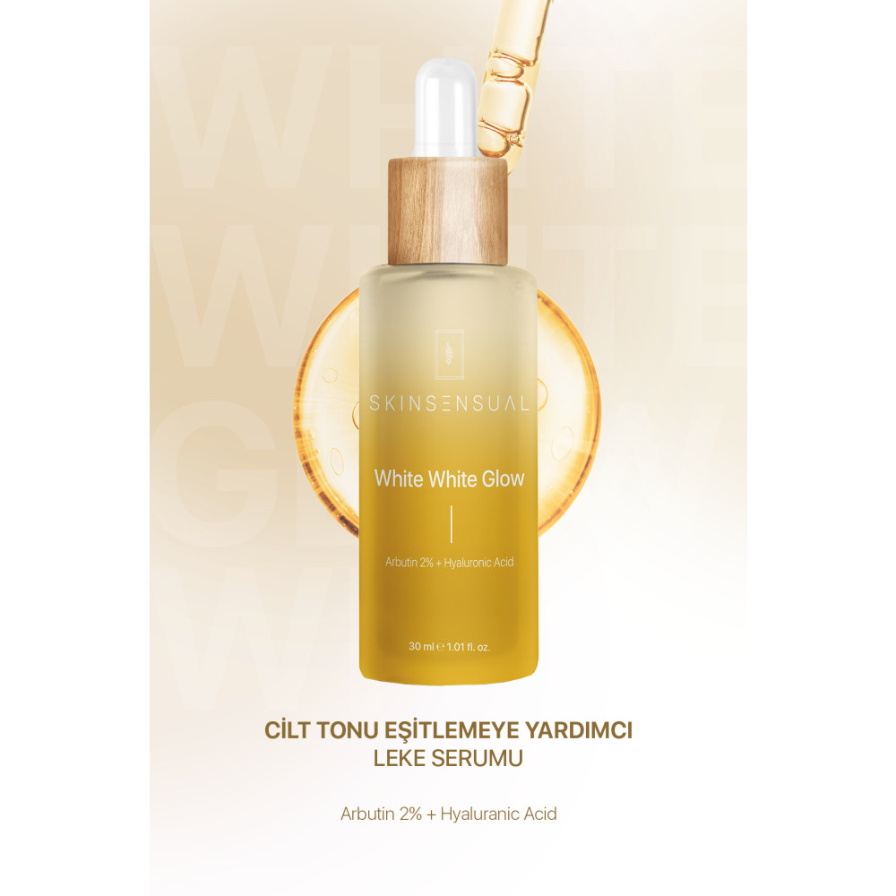 Skin Sensual White White Glow Leke Serumu (ARBUTİN %2 HYALURONİC ACİD) Cilt Tonu Eşitlemeye Yardımcı Serum Cilt ve Yüz Bakımı Fiyatı