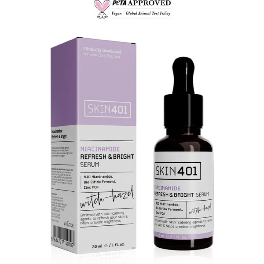 SKIN401 %10 Niacinamide Canlandırıcı ve Aydınlatıcı Serum 30ML (%25 Tanıtım) Akne ve Sivilce Bakımı Fiyatı