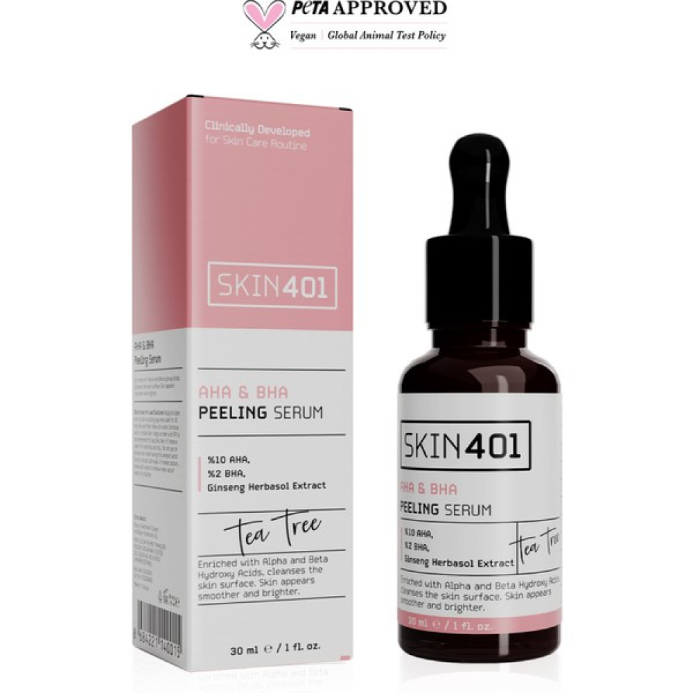 SKIN401 Aha %10 Bha %2 Cilt Tonu Eşitleyici Yüz Peeling Serum 30ML (%25 Tanıtım ) Cilt Temizleme ve Peeling Fiyatı