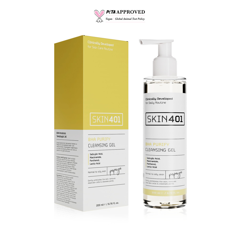 Skin401 Bha Arındırıcı Siyah Nokta Karşıtı Yüz Temizleme Jeli 200ml Makyaj Temizleyicileri Fiyatı