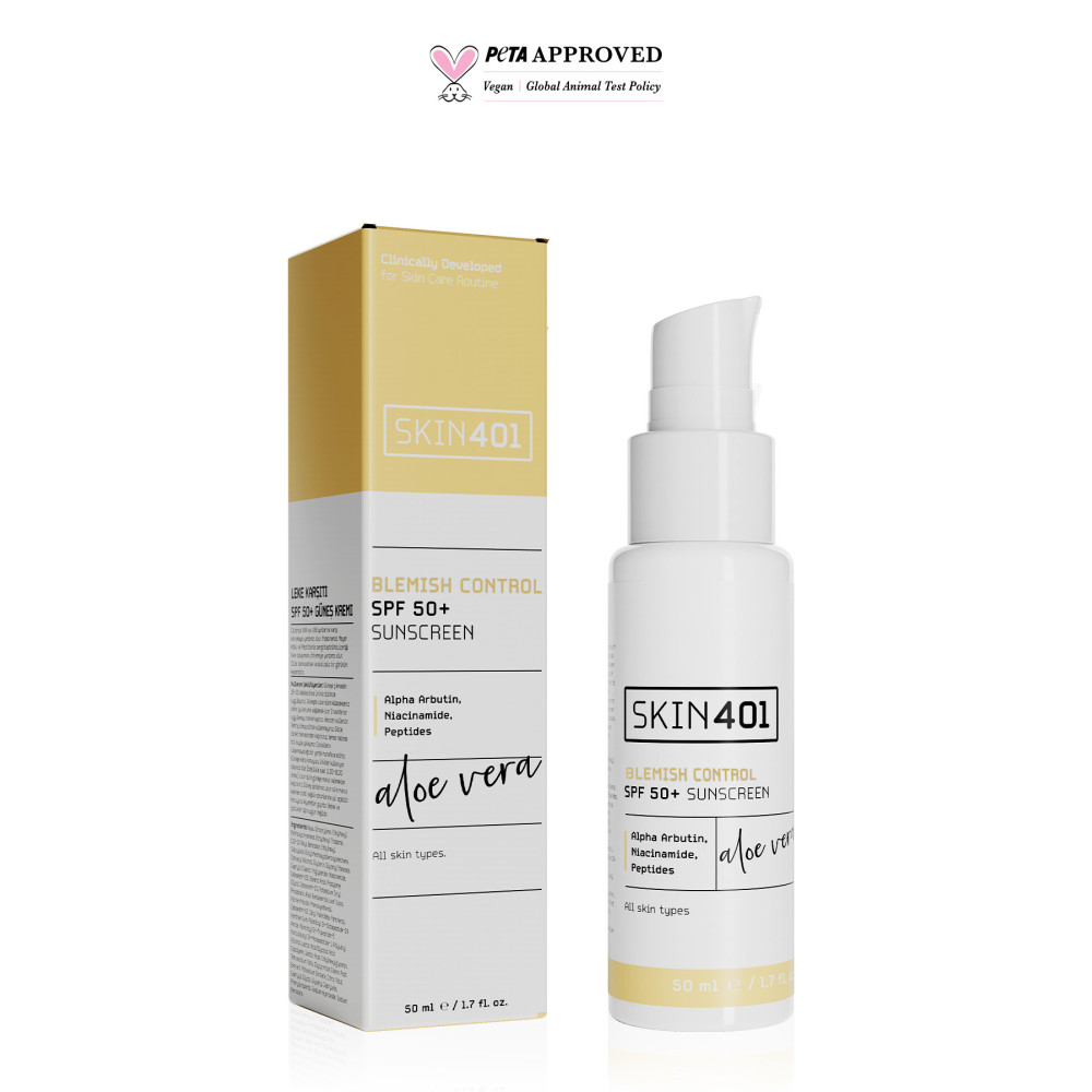 Skin401 Spf 50 Leke Karşıtı Aloe Vera Nemlendiricili Güneş Kremi 50ml Güneş Kremleri ve Losyonları Fiyatı