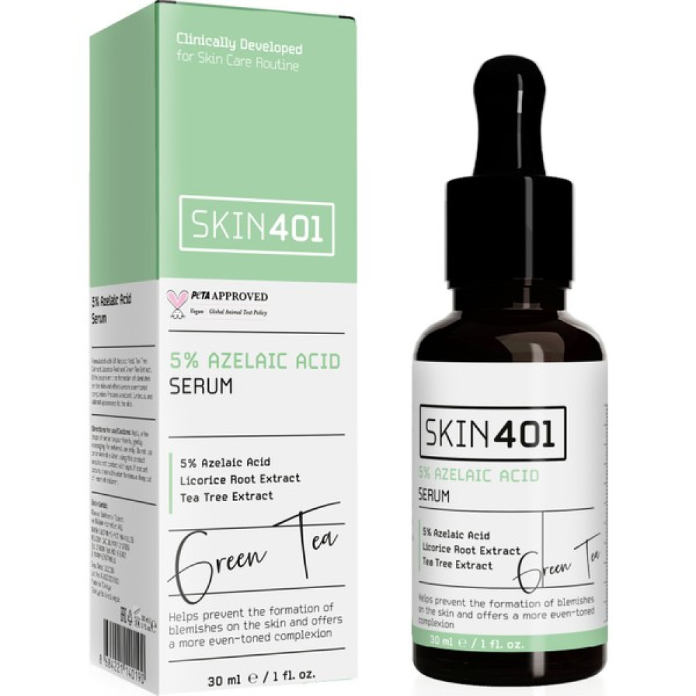 Skin401 Yatıştırıcı ve Leke Karşıtı %5 Azelaik Asit Serum 30ML Akne ve Sivilce Bakımı Fiyatı