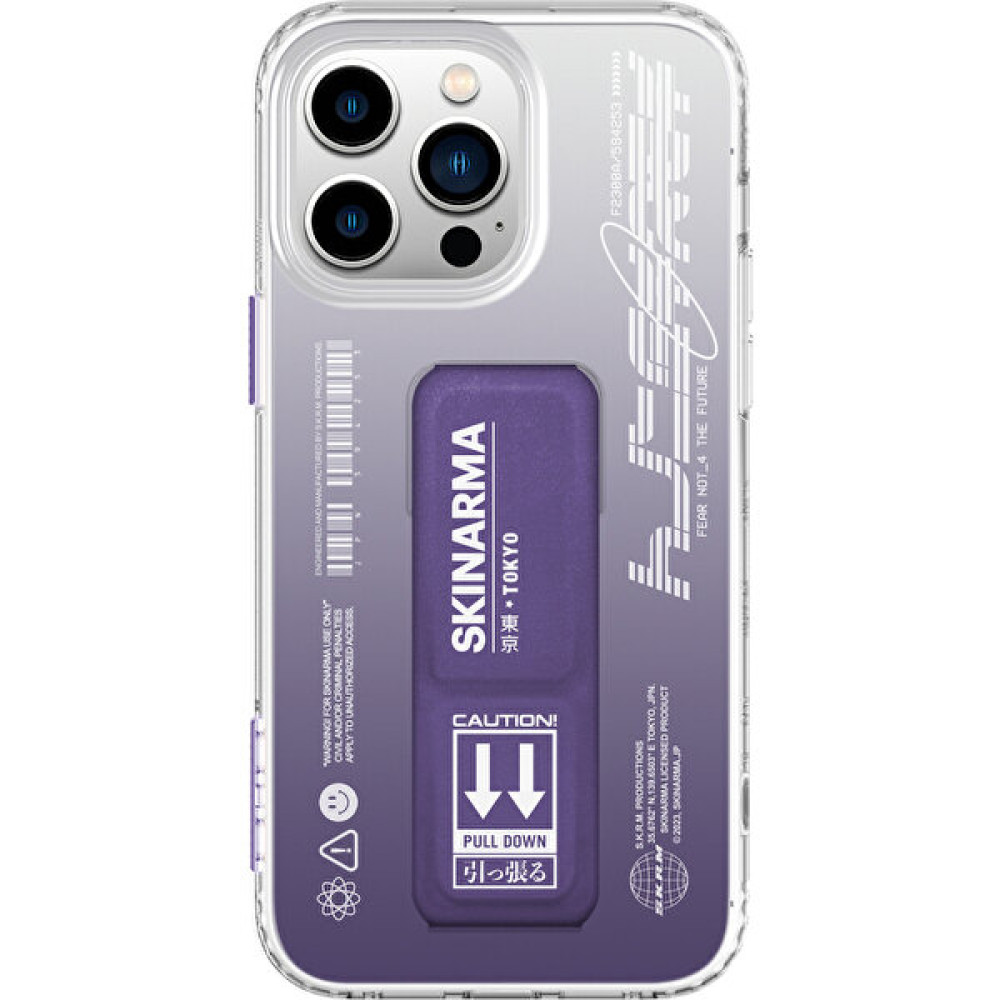 Skinarma iPhone 14 Pro Max Uyumlu Kılıf Skinarma Standlı Şeffaf Tasarımlı Taihi Kobai Kapak - Mor Cep Telefonu Kılıfı Fiyatı