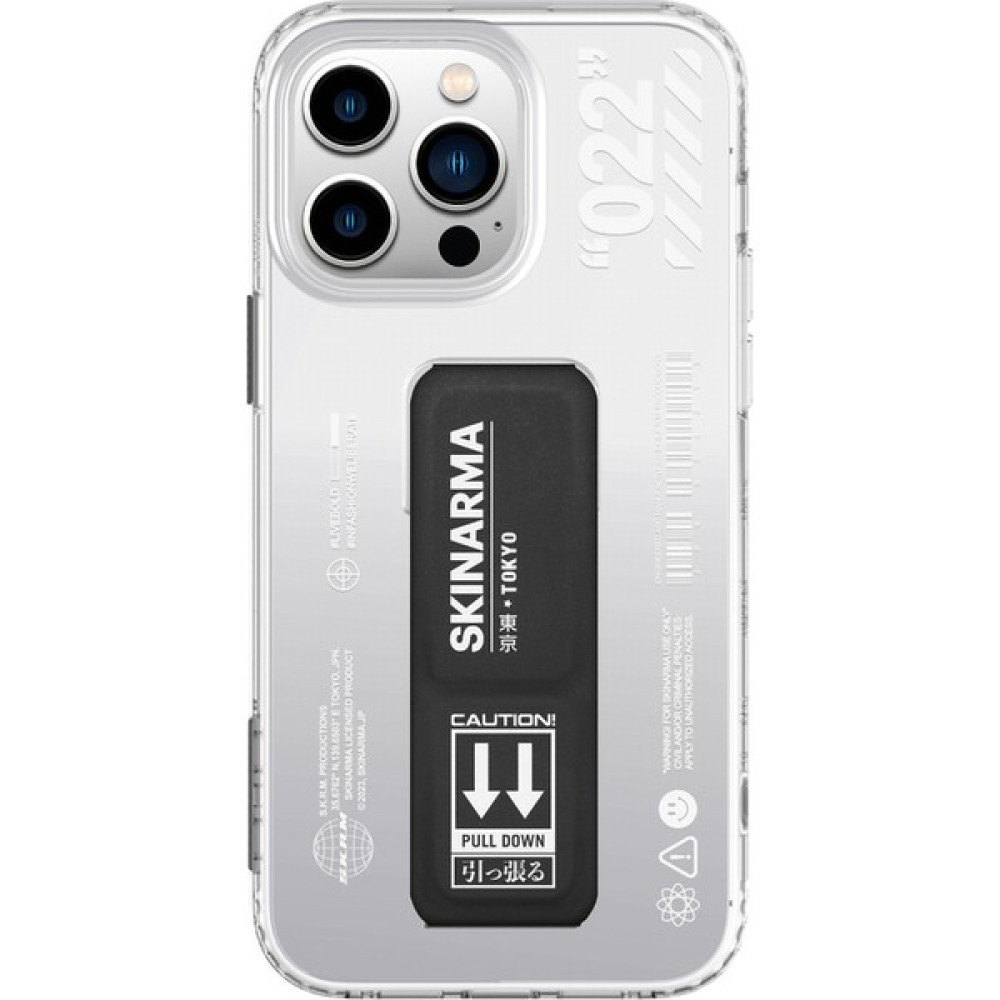 Skinarma iPhone 14 Pro Max Uyumlu Kılıf Skinarma Standlı Şeffaf Tasarımlı Taihi Sora Kapak - Siyah Cep Telefonu Kılıfı Fiyatı