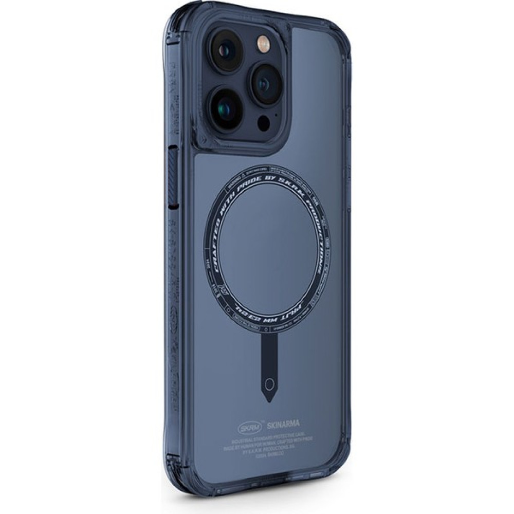 Skinarma iPhone 15 Pro Max Uyumlu Kılıf Skinarma Airbag Tasarımlı Magsafe Şarj Özellikli Saido Kapak Mavi Cep Telefonu Kılıfı Fiyatı