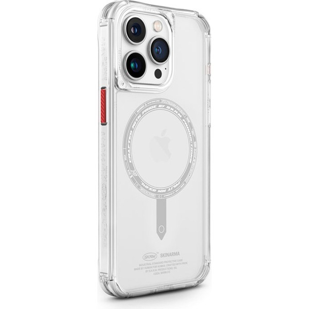Skinarma iPhone 15 Pro Uyumlu Kılıf Skinarma Şeffaf Airbag Tasarım Magsafe Şarj Özellikli Saido Kapak Şeffaf Cep Telefonu Kılıfı Fiyatı