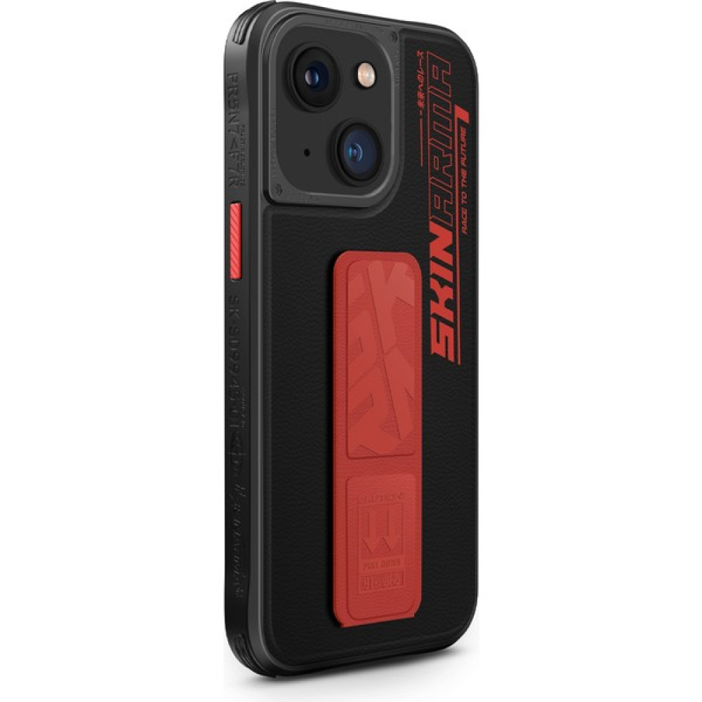 Skinarma iPhone 15 Uyumlu Kılıf Skinarma Standlı Deri Görünümlü Slate Kapak Turuncu Cep Telefonu Kılıfı Fiyatı