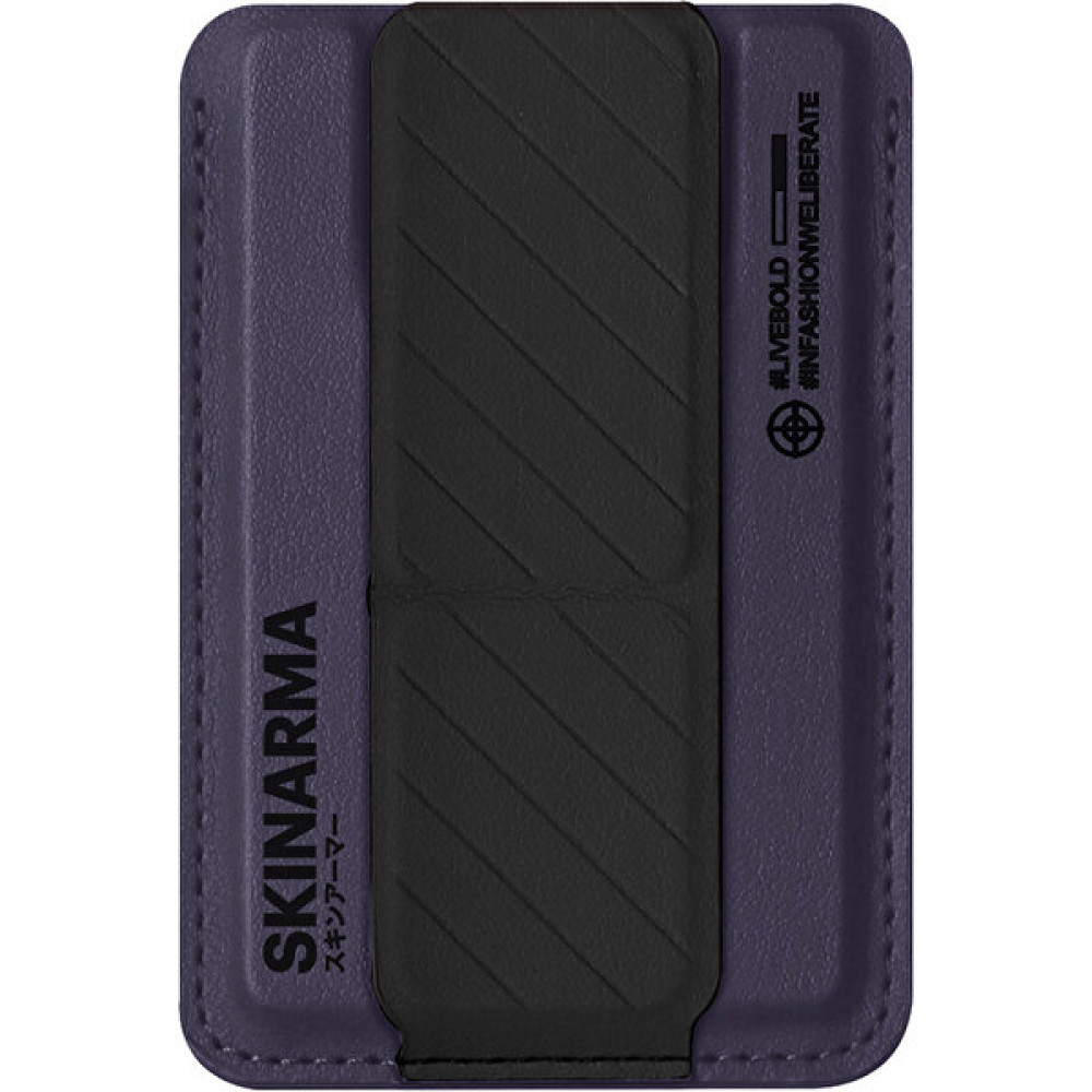 Skinarma Magsafe Şarj Özellikli Kavrama Standlı Kartlık Skinarma Kado Mor - iPhone Cep Telefonu Kılıfı Fiyatı