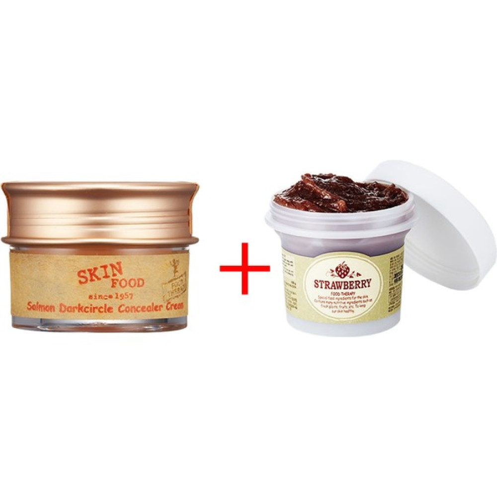 Skinfood Salmon Concealer (2) + Black Sugar Çilekli Yüz Bakım Maskesi - 1 Maskeler Fiyatı