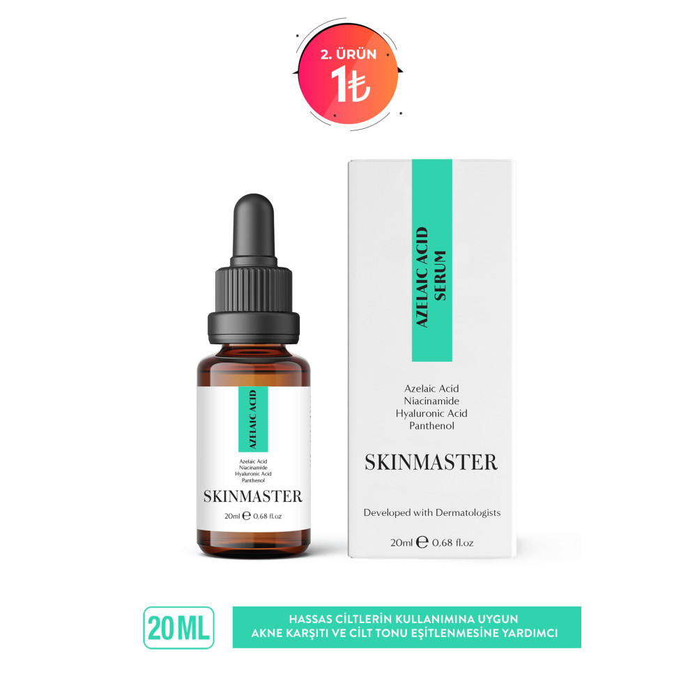 SkinMaster Akneye Yatkın Hassas Ciltlerin Kullanımına Uygun Leke Karşıtı Azelaik Asit Serum ( Azelaik Asit %5) Cilt ve Yüz Bakımı Fiyatı