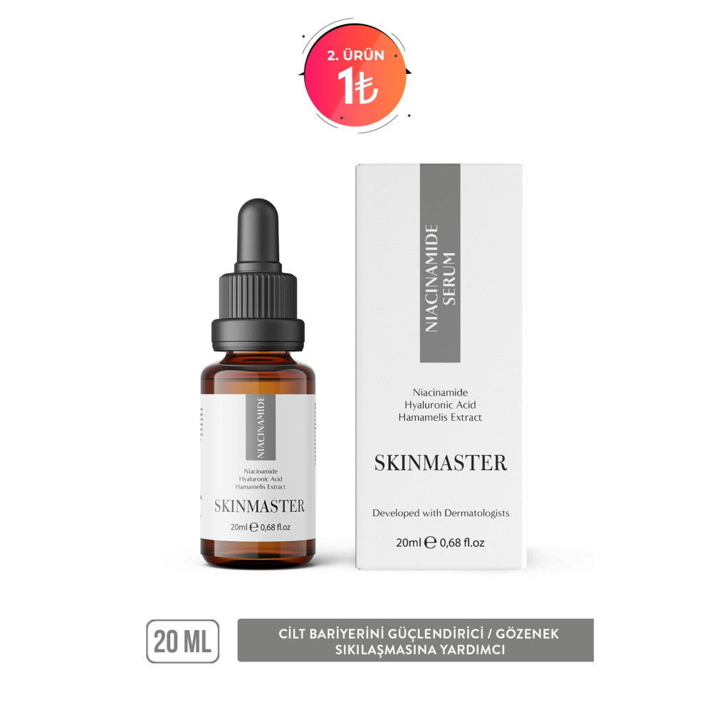 SkinMaster Cilt Bariyerini Güçlendirici Sebum Üretimini Dengeleyici Niacinamide Serum ( Niacinamide %5 + Ha ) Cilt ve Yüz Bakımı Fiyatı