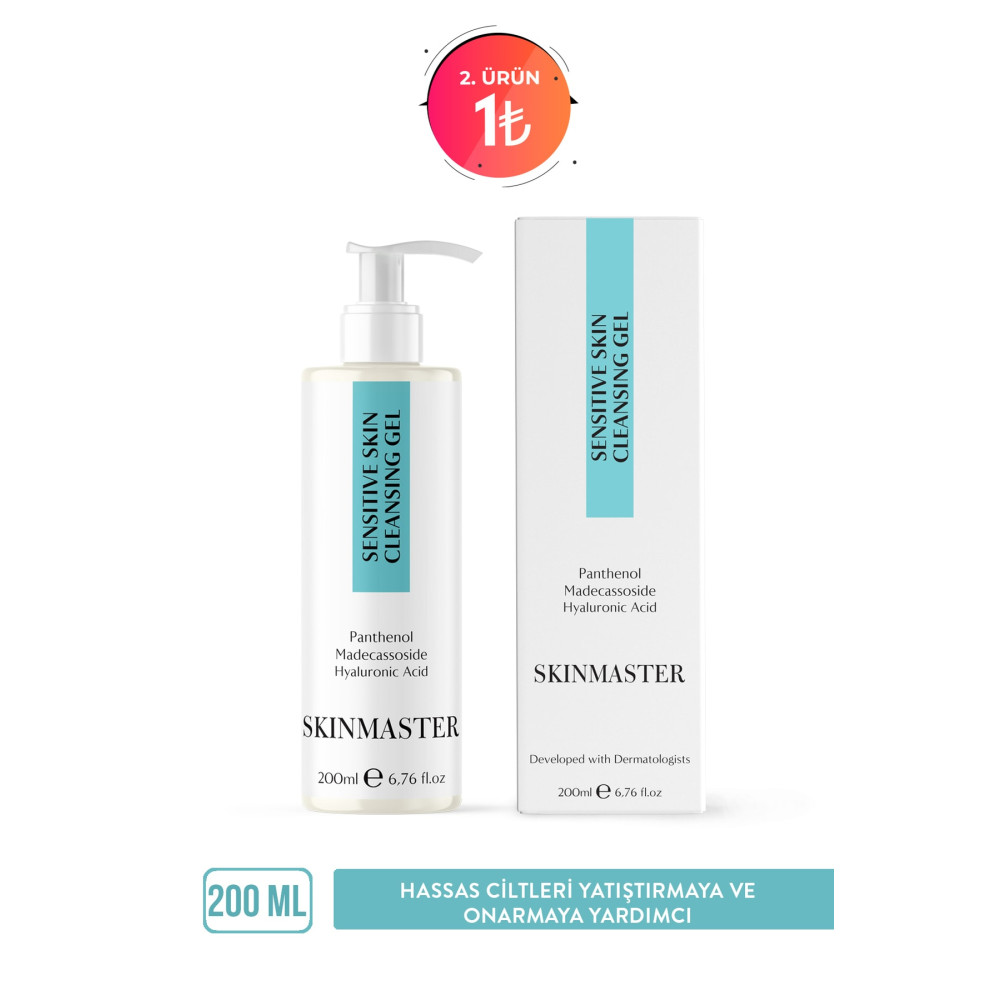 SkinMaster Hassas Ciltlere Özel Yatıştırıcı Ve Onarıcı Yüz Temizleme Jeli Panthenol %5 + Madecassoside + Ha Cilt Temizleme ve Peeling Fiyatı