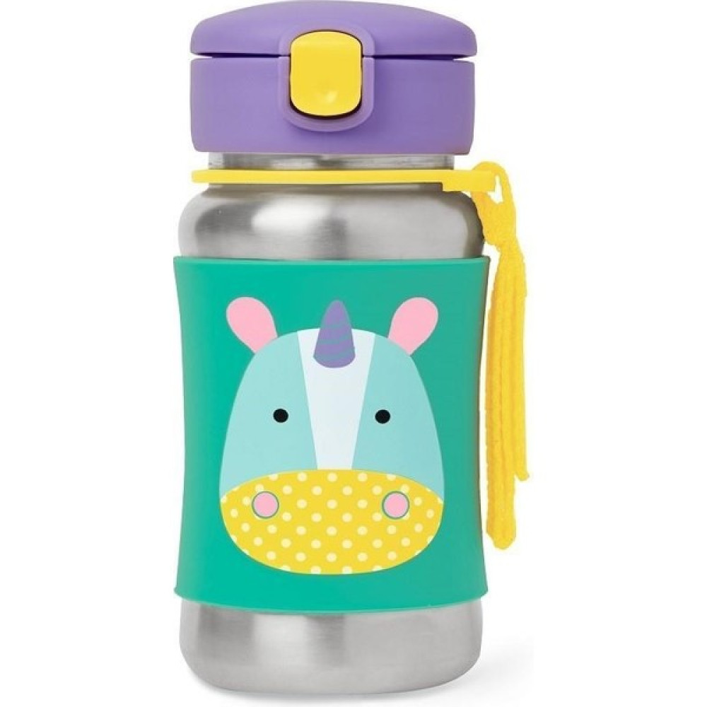 Skip Hop Pipetli Paslanmaz Çelik Suluk 350ML Unicorn - 12 - 18 Ay - Beyaz Mama Önlüğü Fiyatı