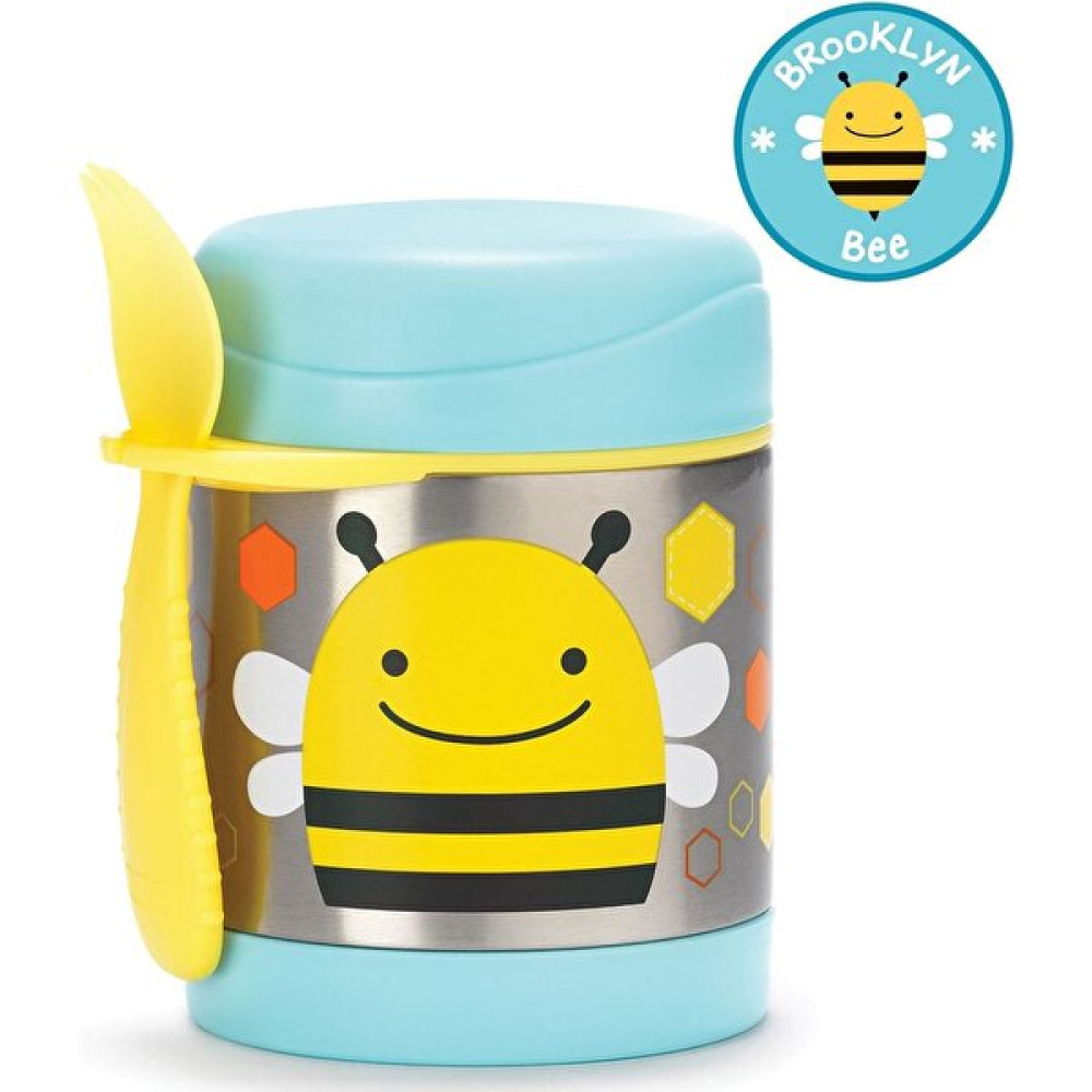 Skip Hop Zoo Paslanmaz Çelik Termos 325ML Arı Brnm [gymberq] Mama Seti Fiyatı