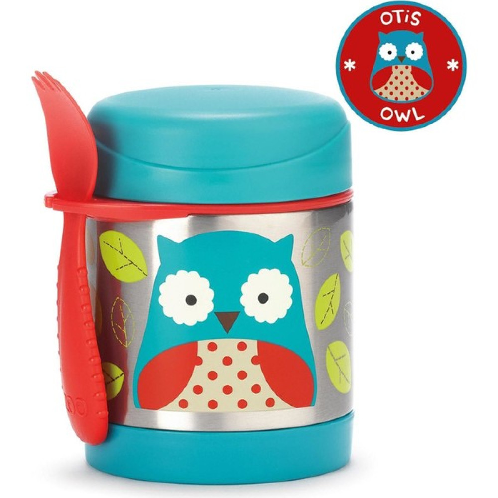 Skip Hop Zoo Paslanmaz Çelik Termos 325ML Baykuş Brnm [gymberq] Mama Seti Fiyatı