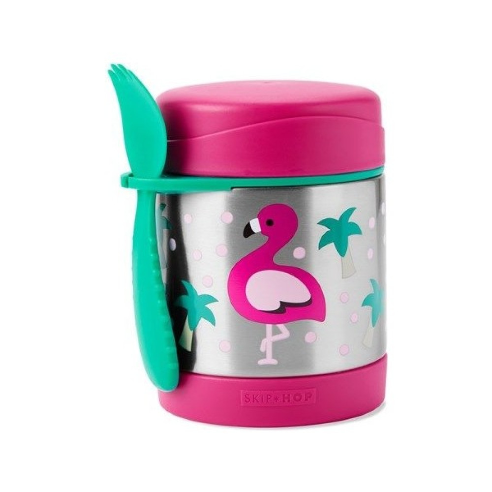 Skip Hop Zoo Paslanmaz Çelik Termos 325ML Flamingo Brnm [gymberq] Mama Seti Fiyatı